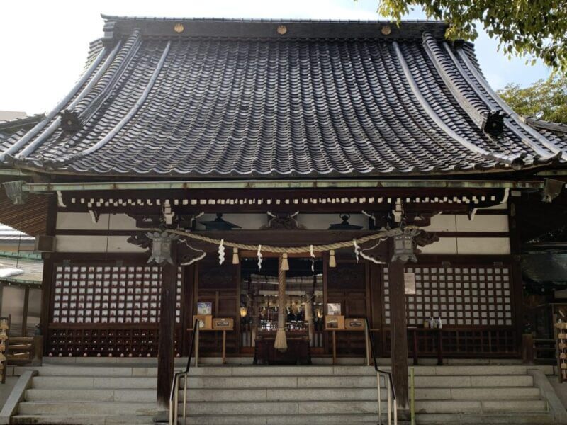 安江八幡宮の拝殿