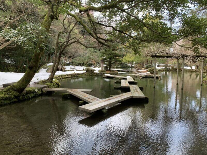 尾山神社の庭園