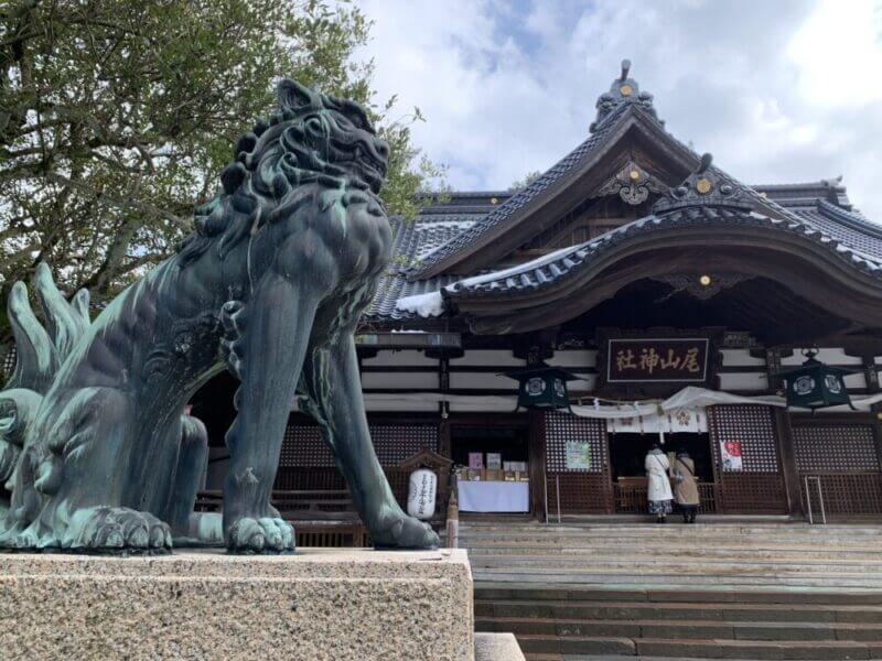 尾山神社の狛犬