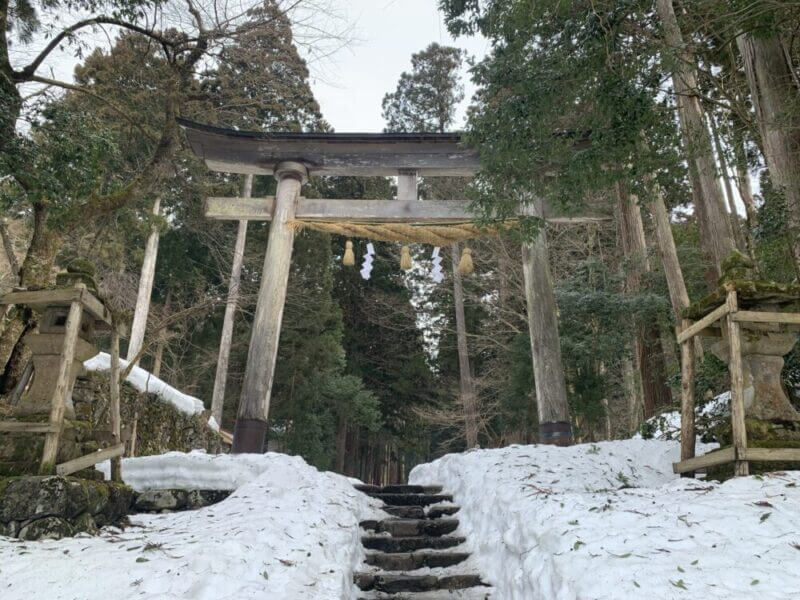 平泉寺白山神社の鳥居