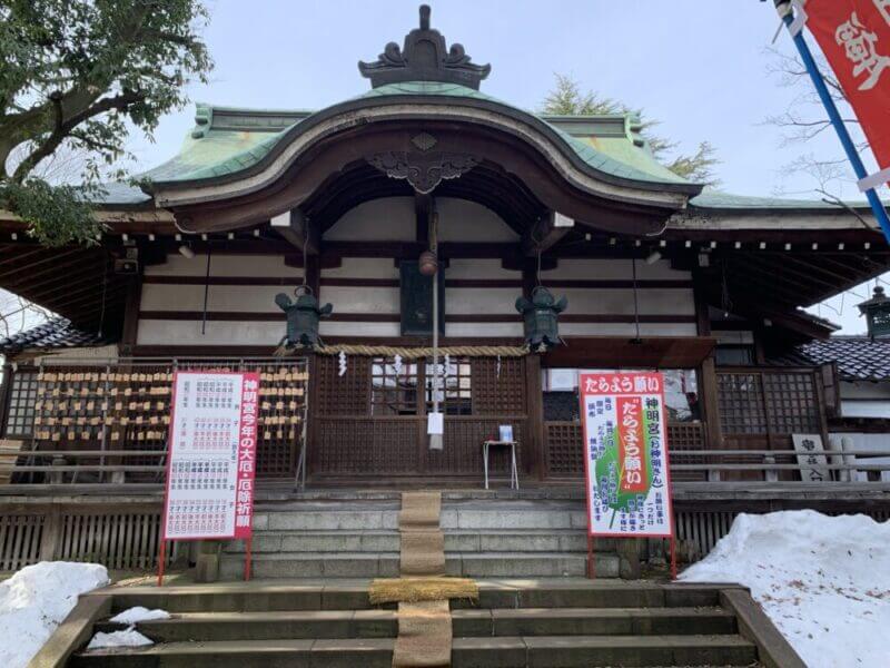 金沢神明宮の拝殿