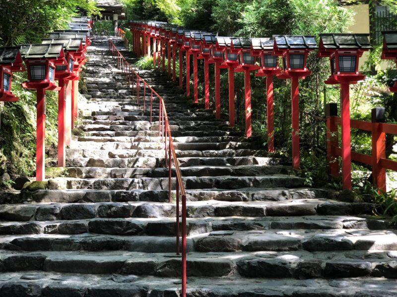 京都の貴船神社の参道